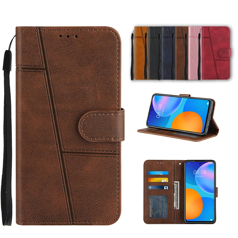 

Fashion Ultra Thin Flip Leather Phone Case For HuaWei Y5P Y6P Y6 P Smar Honor 9S 8A Bracket Card Slot Wallet Shockproof Cases