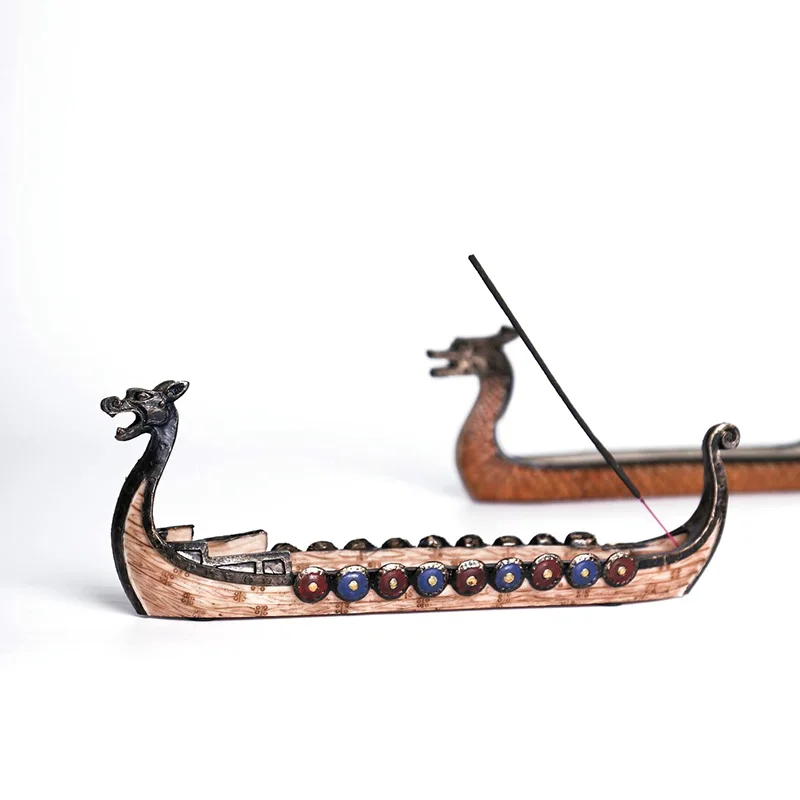 1 шт. Домашний драконовый лодочный фургон для благовоний с орнаментами, ручная резьба, предметы интерьера, традиционный дизайн, деревянная модельная декоративная ремесла.