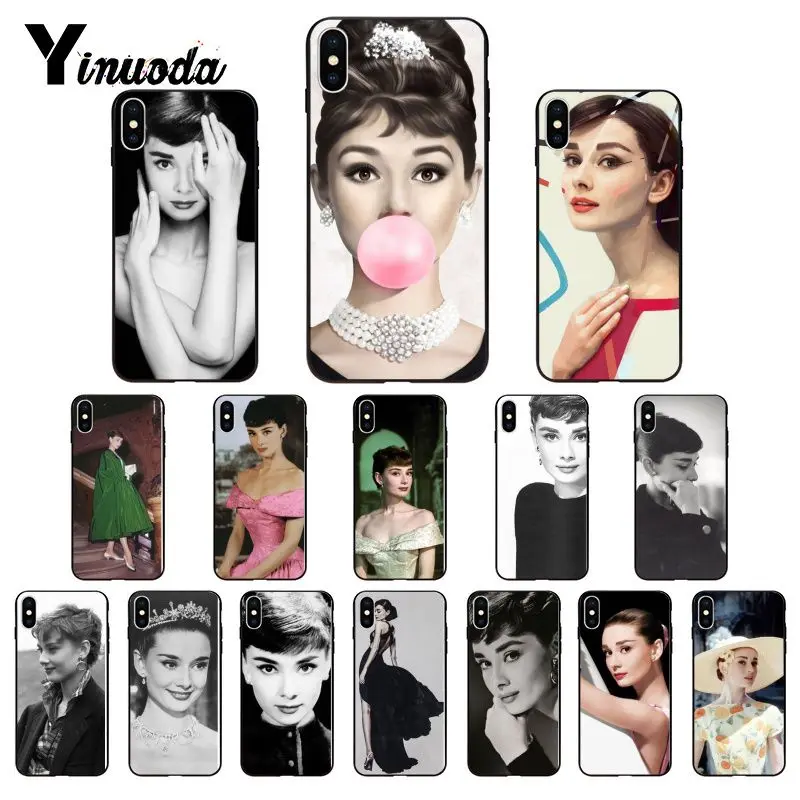Yinuoda Одри Хепберн роскошный уникальный дизайн чехол для телефона iPhone X XS MAX 6 6s 7 7plus