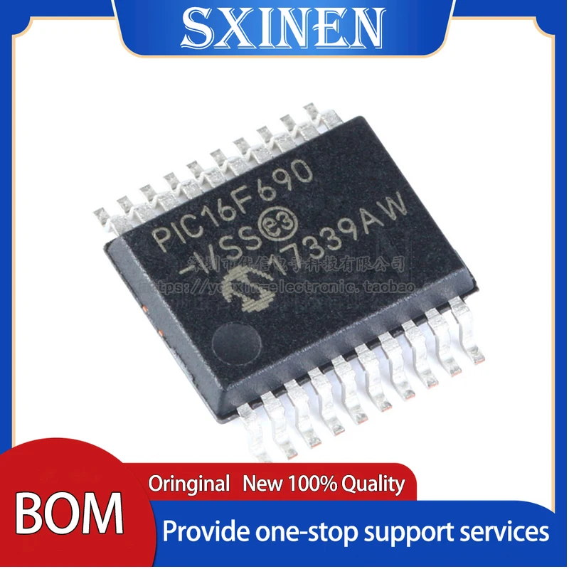 

2PCS ,SMD PIC16F690-I/SS SSOP-20 Microcontroller/8-bit Chip