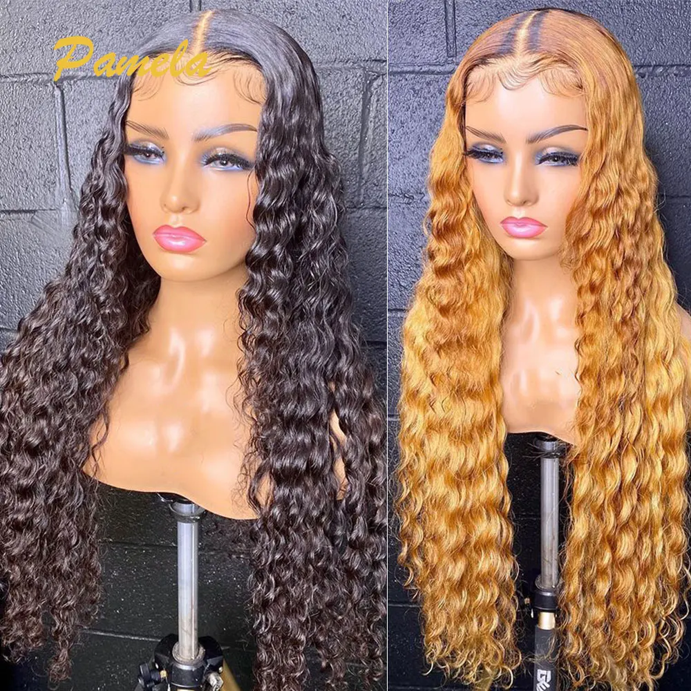 

Light Brown Lace Front Wig 27 Colored Human Hair Wig Deep Wave Lace Front Human Hair Wig 150% Density Colored Lace Wig