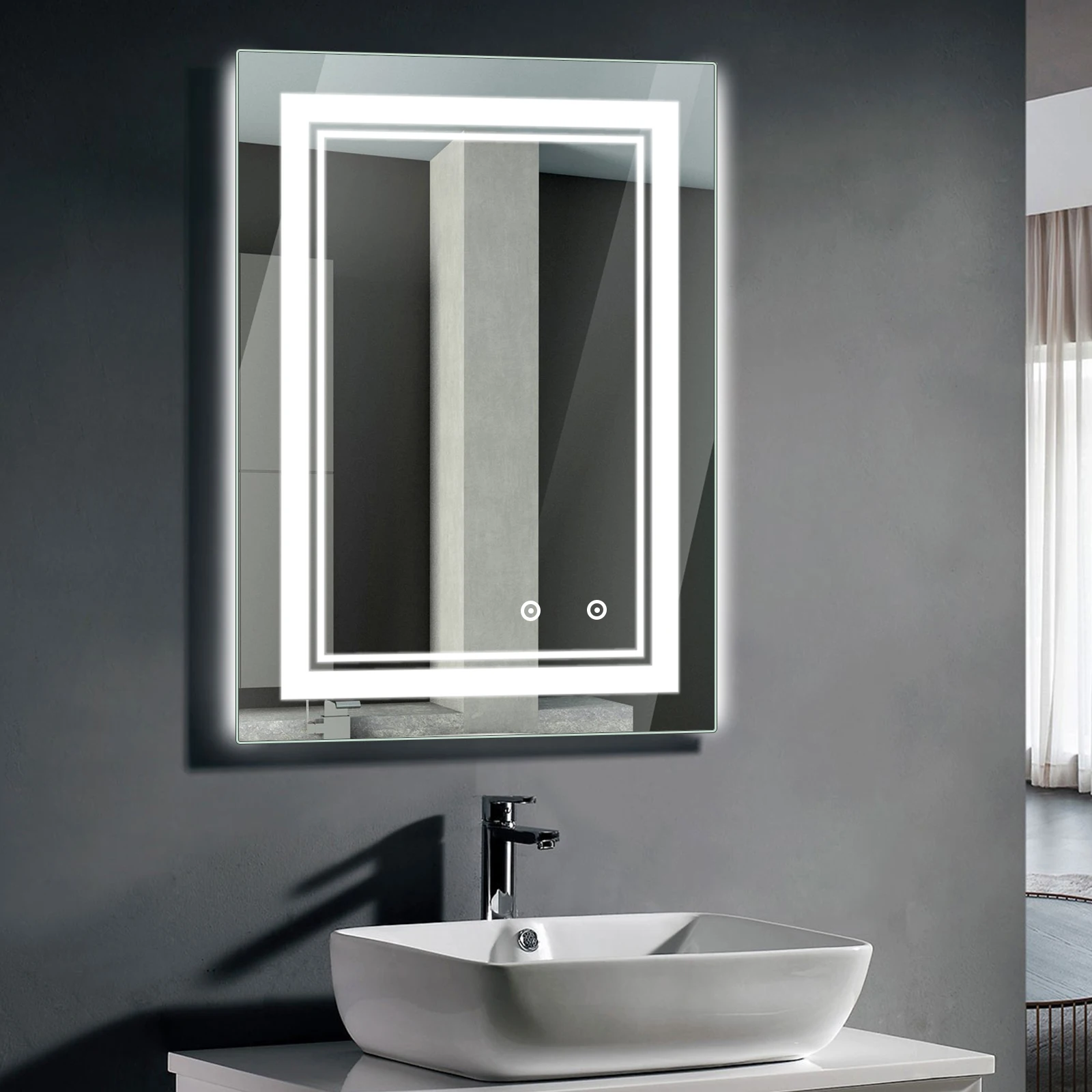 Светодиодный настенный светильник в скандинавском стиле Простой сенсорный