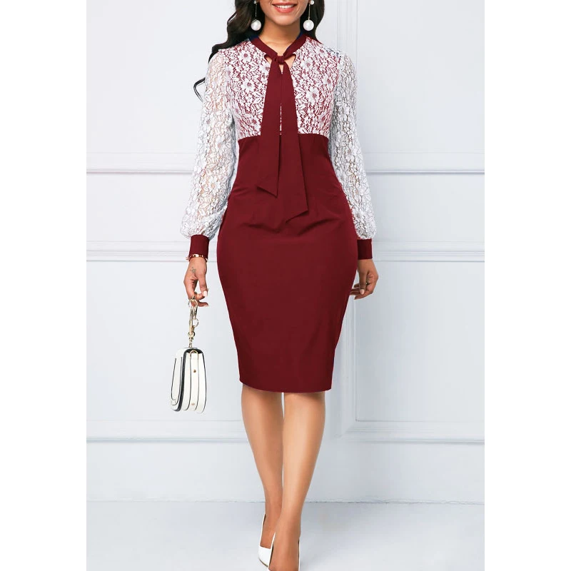 Белое платье из кружева на лето и осень для женщин 2020 года, повседневное, плюс-сайз, облегающее, элегантное, сексуальное, с длинными рукавами для вечеринок, размер 5XL.