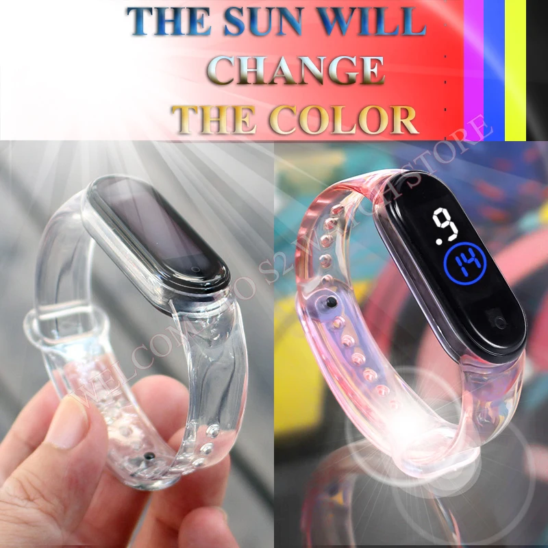 Changeable Color Kid Boys Watches Sport Waterproof Creative Silicone Strap Children Gift Clock Girl Led Digital Watch Reloj Niño