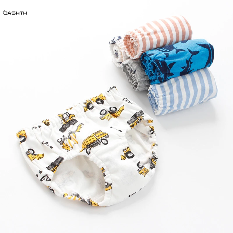 

Детское нижнее белье OASHTH, шорты из хлопка с рисунком хлеба для мальчиков