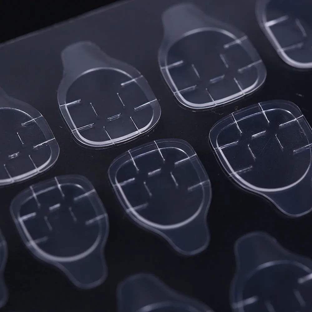 5 листов/24 шт. двухсторонний простой дизайн ногтей секунд крушения имитация нейл