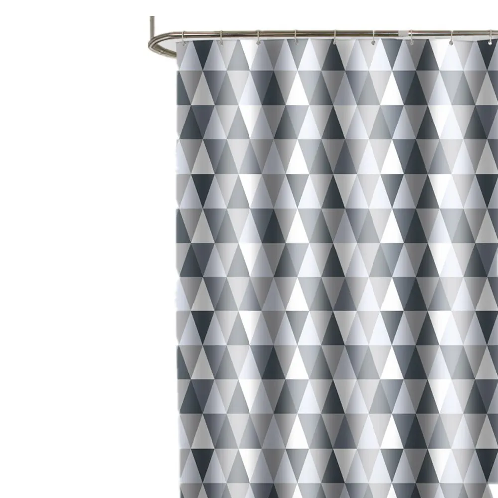 Водонепроницаемая занавеска для душа комплект из 12 крючков PEVA треугольная