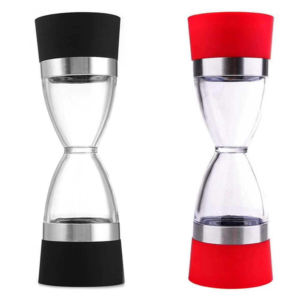2 in 1 Dual Salt Pepper Mill Sesame Spice Grinder Shaker Kitchen Cooking Tool Ceramic Acrylic Easy Clean Multi-purpose Portable | Дом и сад