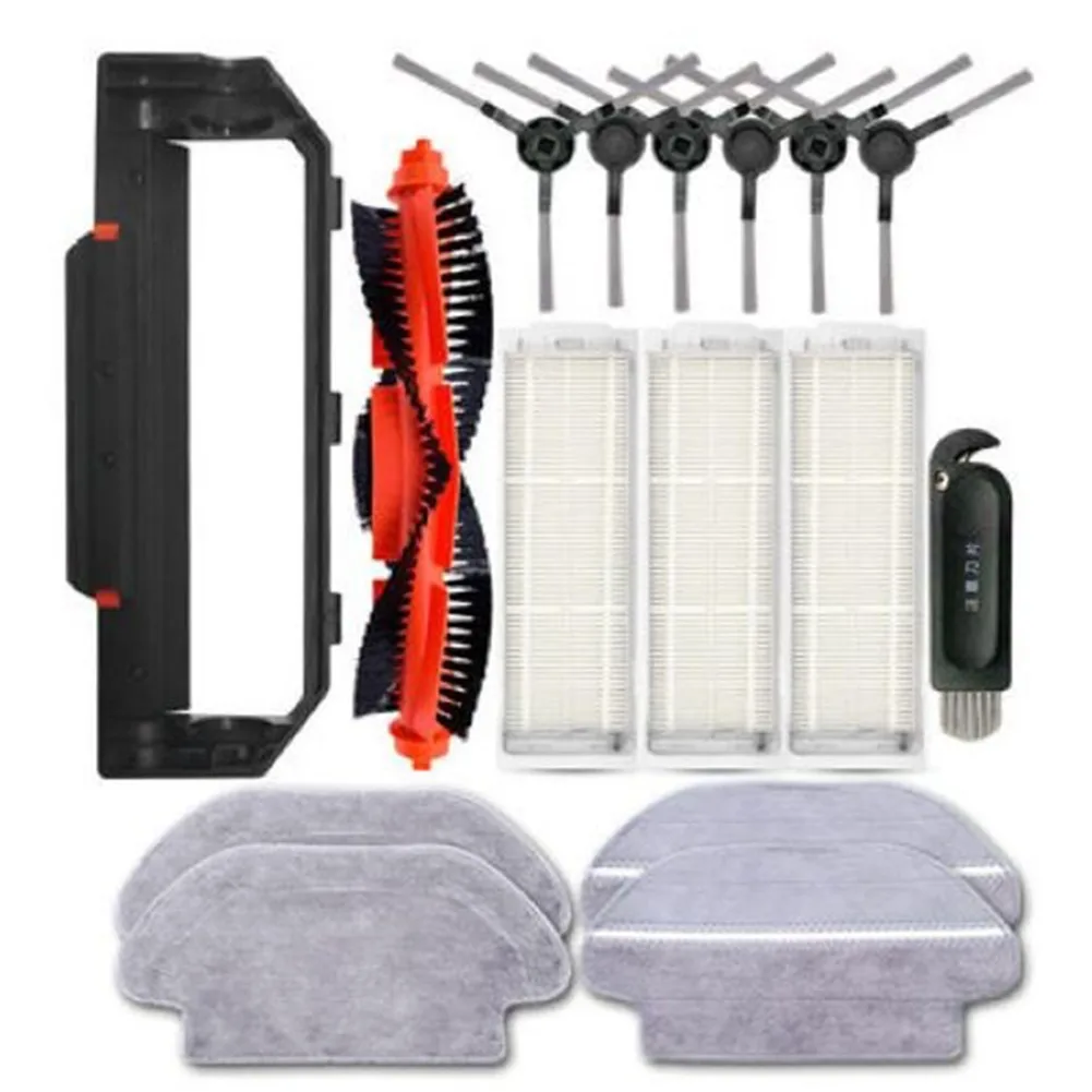 

Main Brush Side Brush Washable Filter Kit For STYTJ02YM FOR V2 P V-RVCLM21B Vacuum Cleaner Drag Cover Plate Replacement Parts