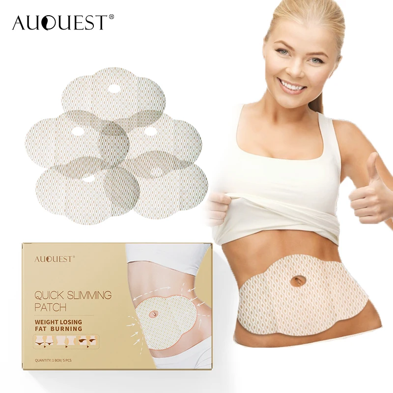 

AuQuest Slimming Patch 5PCS Belly Cellulite Fat Burner Stomach Waist Weight Lossing Paste Navel Sticker Natural Diet Product