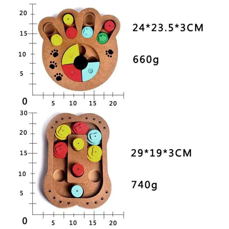 Деревянная кормушка для кошек и собак игрушка тренировки интеллекта ищем еду