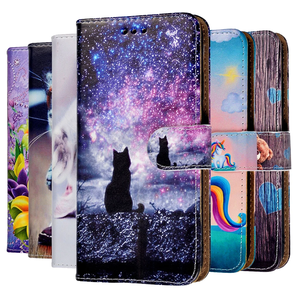 Кожаный чехол книжка для Samsung Galaxy A3 A5 2015 A6 A7 A8 A9 J4 J3 J2 J5 J6 J7 J8 Plus 2017 2018