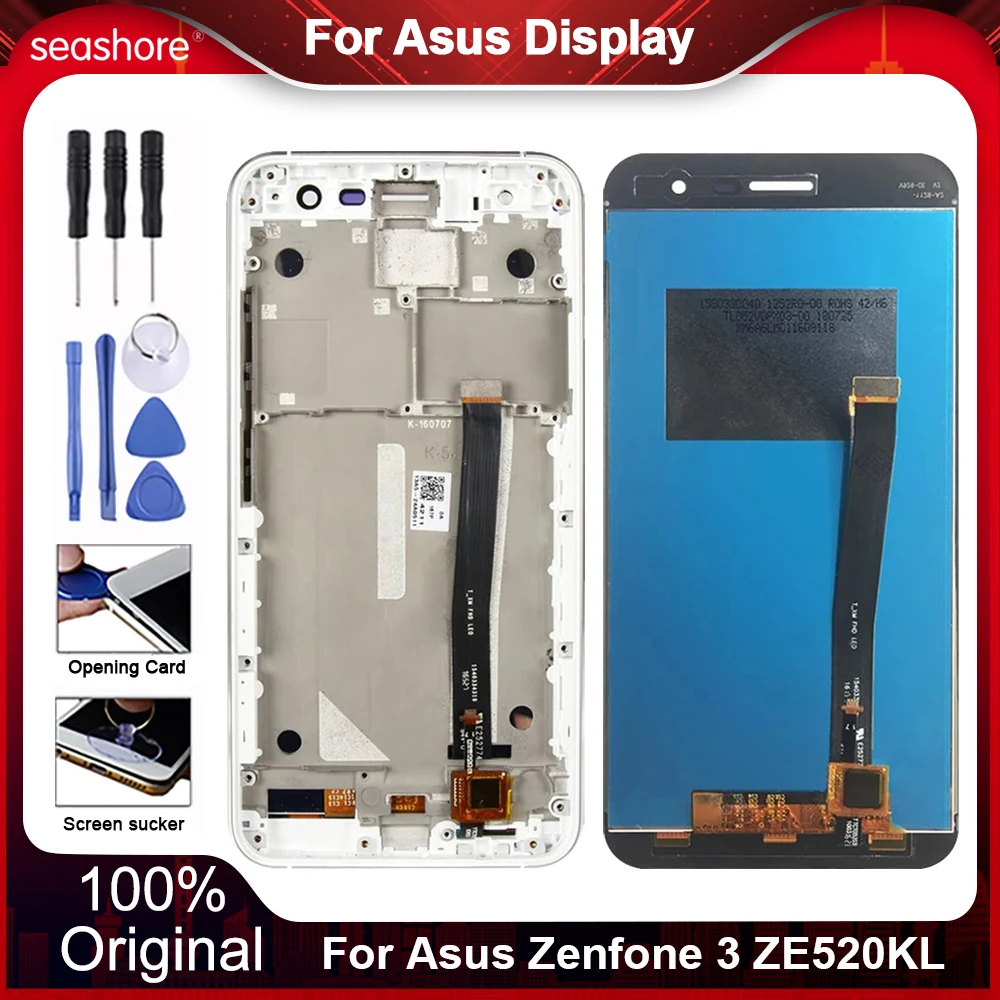 

5.2"Original Display For Asus Zenfone 3 ZE520KL LCD Display Touch Screen Digitizer For Asus ZE520KL LCD Z017DB Z017D Replacement