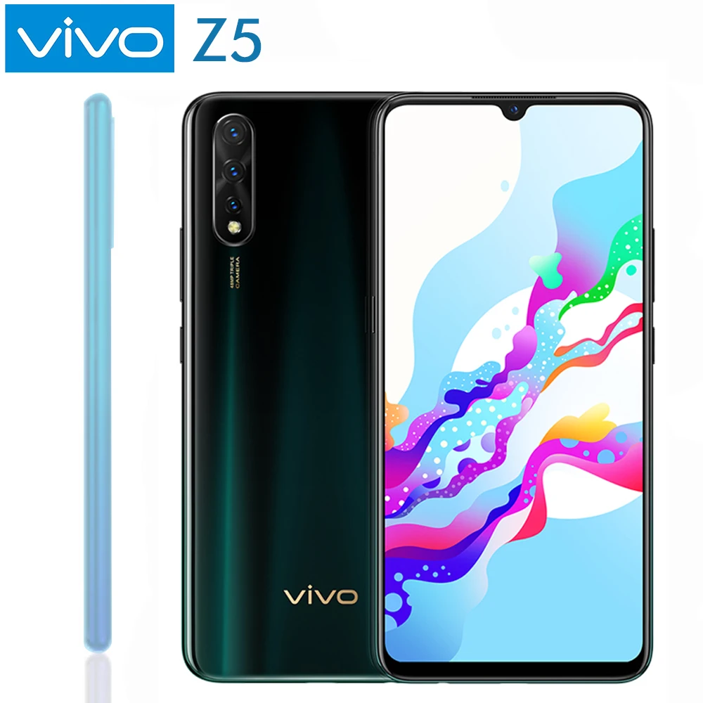 Оригинальный vivo Z5 Amoled экран мобильного телефона Snapdragon712 48MP + 32MP камера 4500mAh