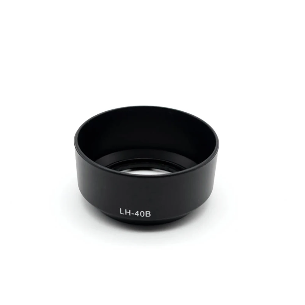

For Olympus M.Zuiko Digital 45mm F1.8 , Plastic Bayonet Lens Hood , Replacement for LH-40B , Black / Silver