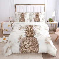 3d bedding set comforter duvet cover pillowcases luxury bed linens bed set queen king europe russia size nordic marble pineapple