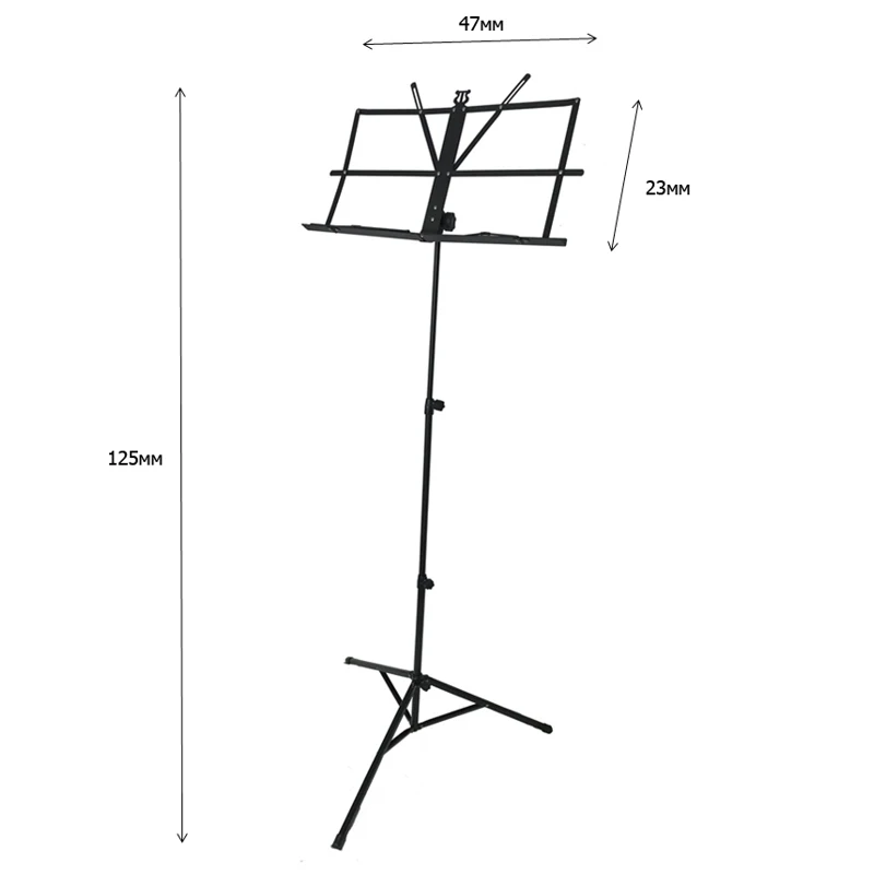 Music Stand (stand for Notes) DEKKO JR 201 BK|Деревянные музыкальные концертные принадлежности| |