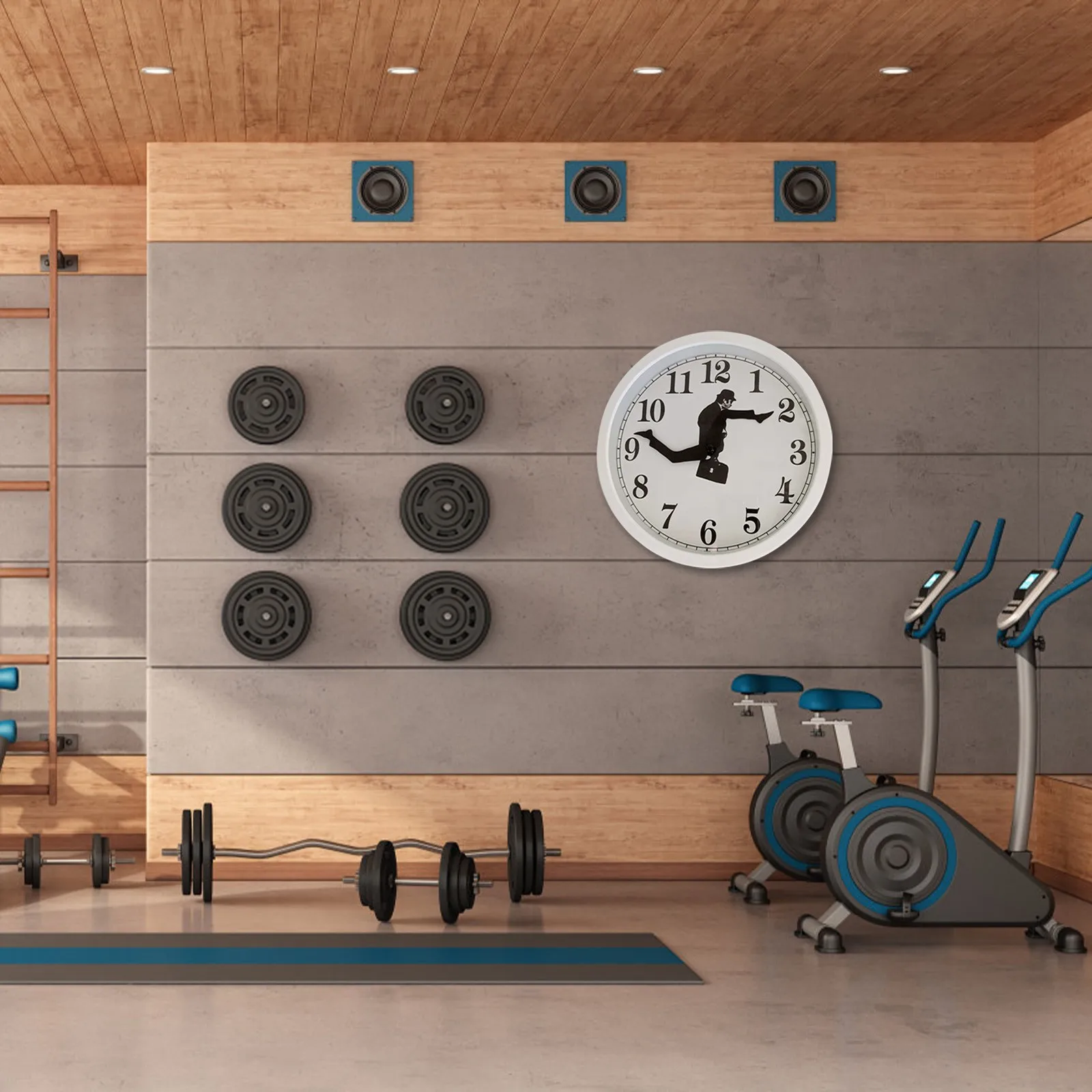 Настенные часы Monty в стиле питона креативные бесшумные для прогулок дома