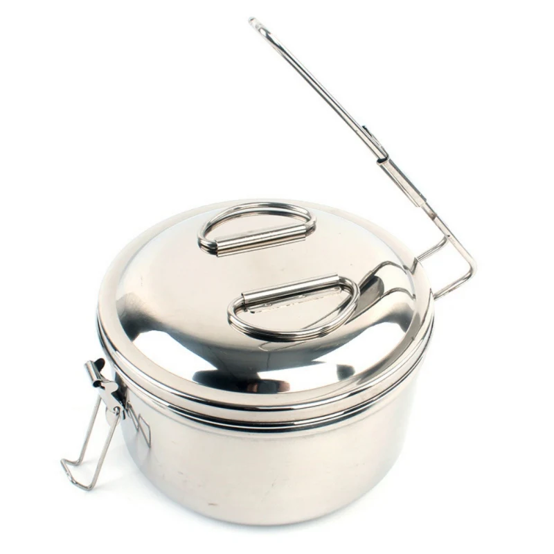 Открытый Нержавеющая сталь комбинация горшок набор Кемпинг Пикник барбекю