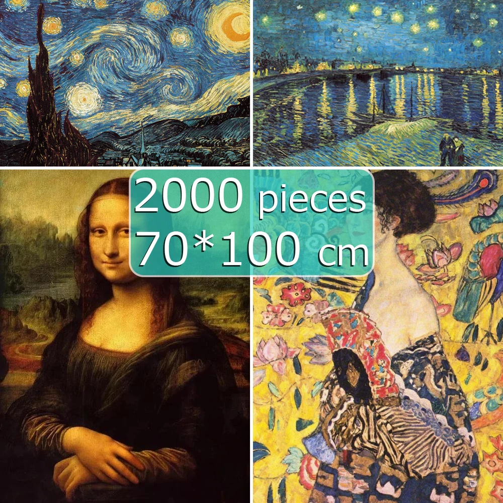 Головоломки 2000 шт. известная картина 70*100 см во всем мире мозайка для взрослых