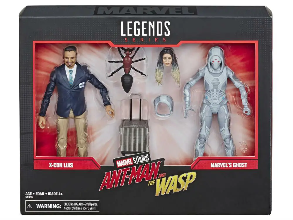 6 дюймов Marvel Legends 80th anniversary Antman 2 X-con Luis Ghost фигурка игрушка Brinquedos Фигурки Коллекция Модель подарок - Цвет: 2pcs