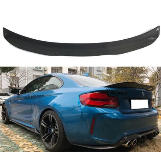 F87 F22 Реальные углеродного волокна заднего крыла багажник выступ Спойлеры для BMW M2