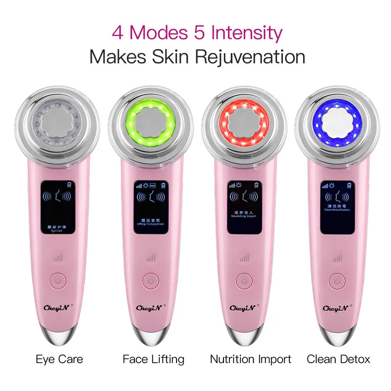 USB Перезаряжаемый массажер для лица подтяжки кожи омоложение светодиодный