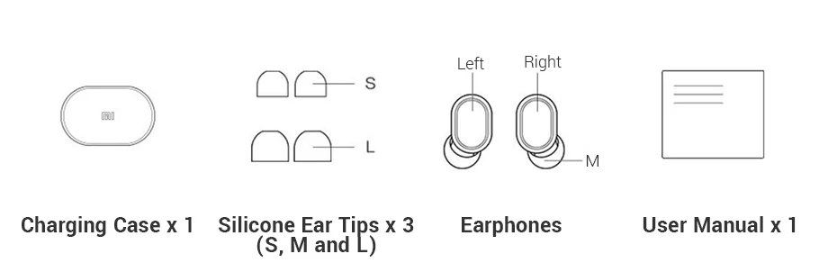 Xiao mi Red mi AirDots, беспроводные наушники Bluetooth 5,0, наушники-вкладыши, стерео, басовые наушники с mi c mi Ture, беспроводные наушники
