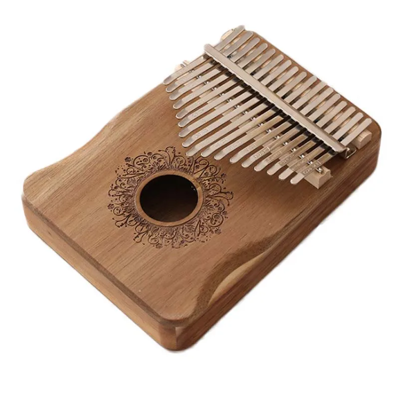 Перкуссионное пианино Kalimba 17 клавиш пальцевое портативное calimba изготовлено из