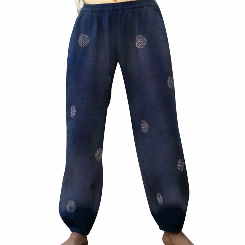

Women Ladies y Casual Loose Fit Long Yoga Trousers Printed Baggy Harem Pants Bagg