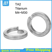 ta2 titanium spring washer gasket cycling refit fasteners m4 m5 m6 m8 m10 m12 m14 m16 m18 m20 m22 m24 m27 m30