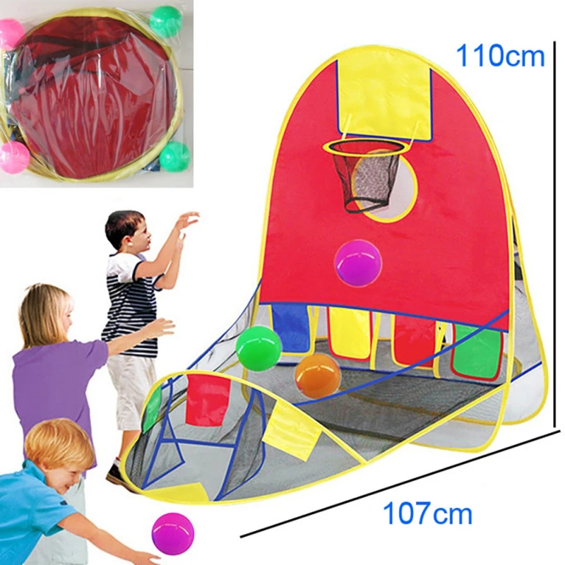 Шатер шар бассейн с корзиной детская игрушка океан мяч Складная спортивная