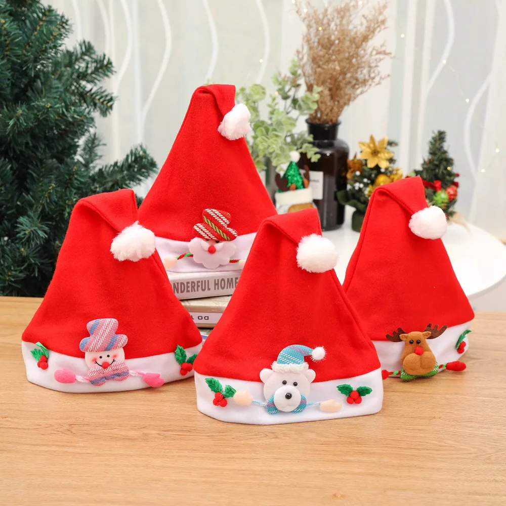 

children Christmas Winter Hat for Women Rabbit Cashmere Knitted Beanies Thick Warm Vogue Ladies Wool Angora Hat Female Beanie Ha