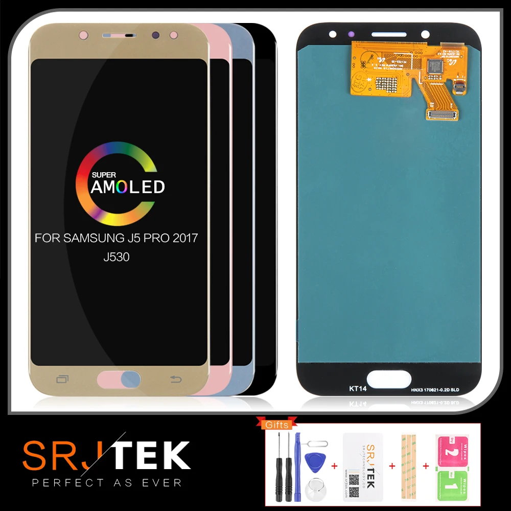 Супер AMOLED 5,2 сменный дисплей для SAMSUNG Galaxy J5 PRO J530 J530F lcd кодирующий преобразователь сенсорного экрана в сборе