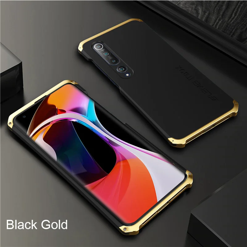 Противоударный алюминиевый металлический армированный чехол для Xiaomi Mi 10 Pro