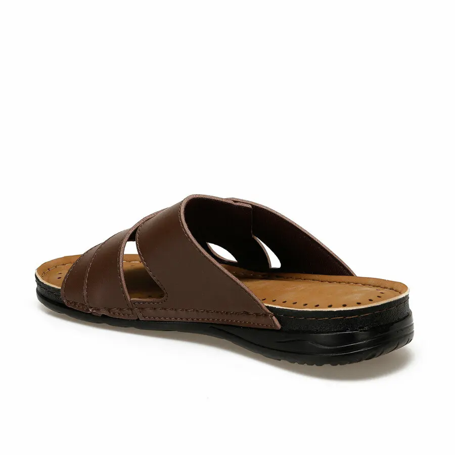 

Flexall Hfs-01 Brown Men'S Slippers