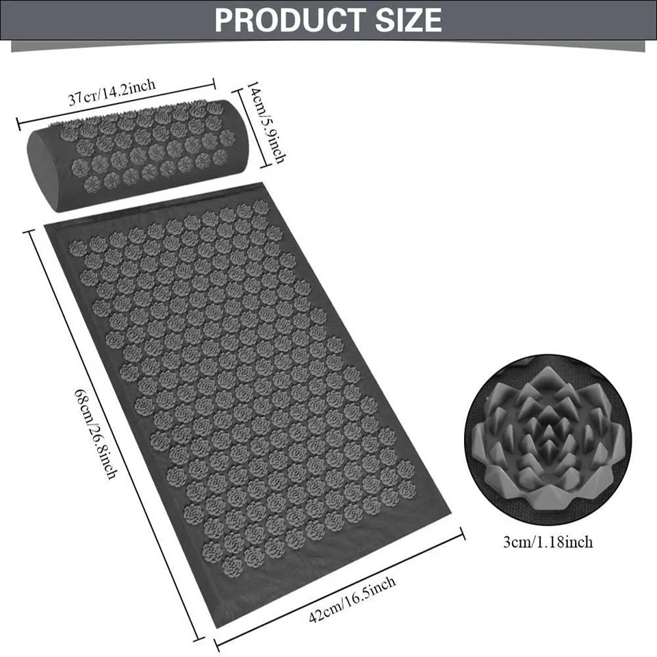 Массажная подушка для всего тела акупунктурная снятия усталости и боли набор