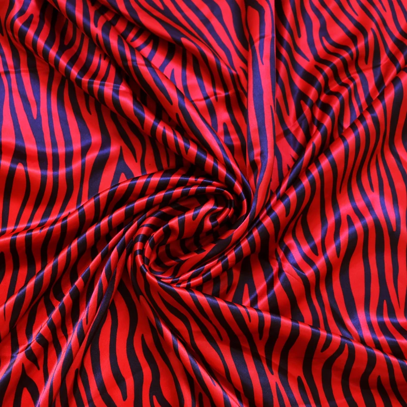 От Meter Мягкая атласная ткань полосатая подкладка с геометрическим узором - купить