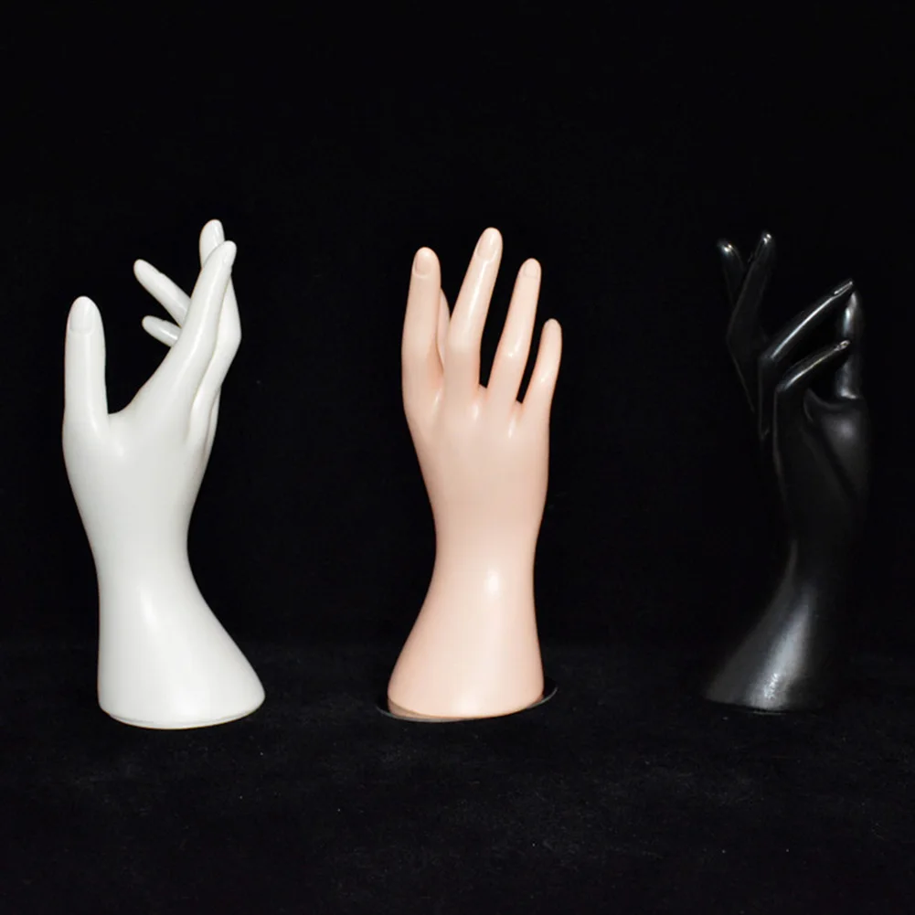 

Finger Ring Bracelet Holder Jewelry Display Mannequin Hand Right Arm Bangle Watch Gloves Base Stand Wrist Model