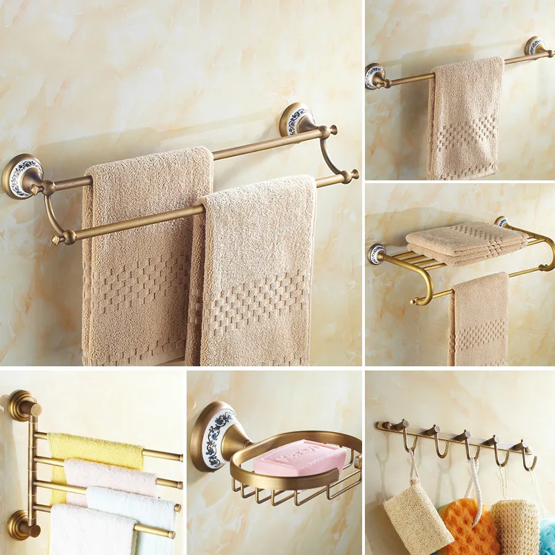 antique bathroom set accessories ceramics brass bathroom hardware set wall mounted bathroom sets kit toilet accessories free global shipping