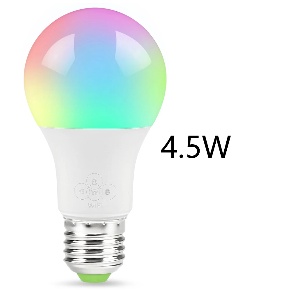 4.5W Новое поступление 4,5 W/6,5 W Smart WiFi светильник лампа RGB магический светильник лампа Wake-Up светильник s совместим с Alexa и Google Assistant - Цвет: 4.5W