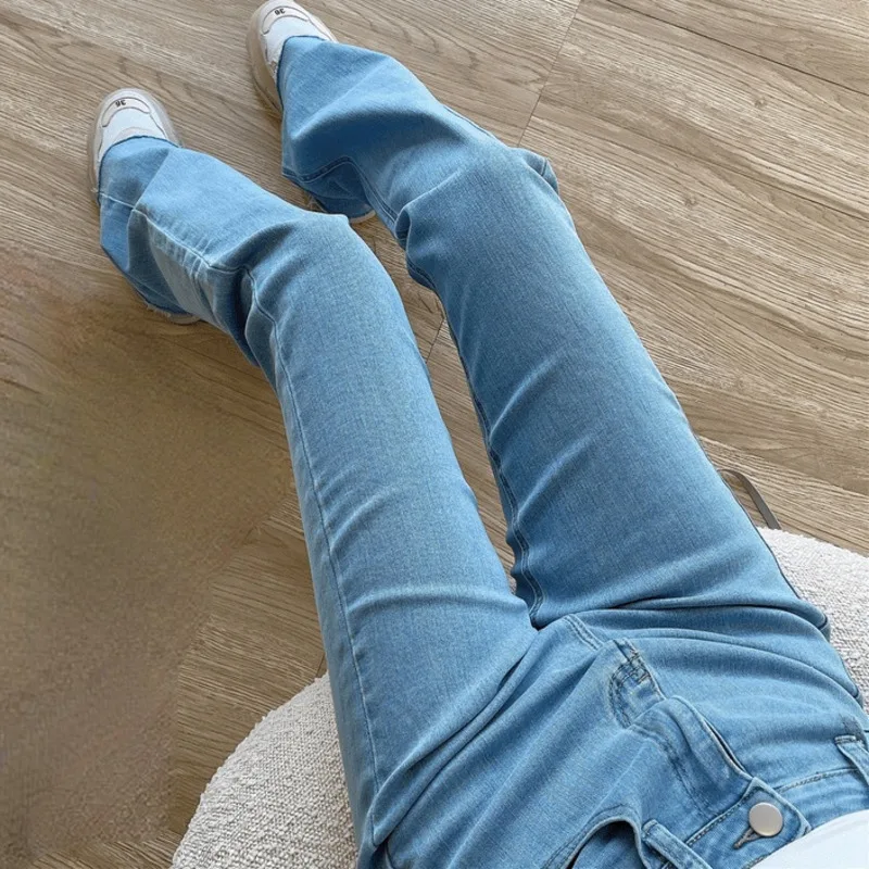 

Женские винтажные джинсовые брюки Kywommnz, узкие брюки с высокой талией и широкими штанинами, сезон осень-зима, E4157, 2021