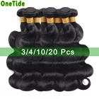 ONETIDE оптовая продажа объемная волна пряди предложения перуанские бразильские натуральные кудрявые пучки волос пряди оптом нон-Волосы Remy волос для наращивания