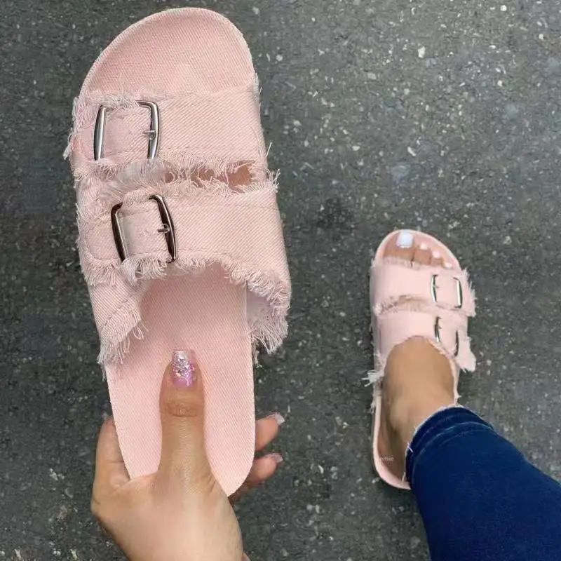 

Women's Sandals Summer New Solid Color Flat Open Toe Casual Shoes Comfortable and Light Outdoor Walking Shoes Women's Shoes 2021