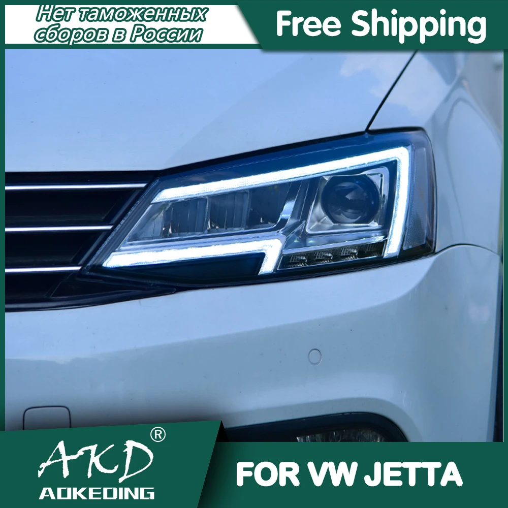 Фасветильник головного света для VW Jetta 2011-2019 s mk6 DRL дневные ходовые огни