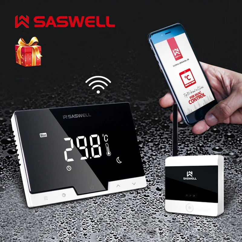 SASWELL WiFi умный термостат контроллер для газовой котельной термостат Еженедельный программируемый