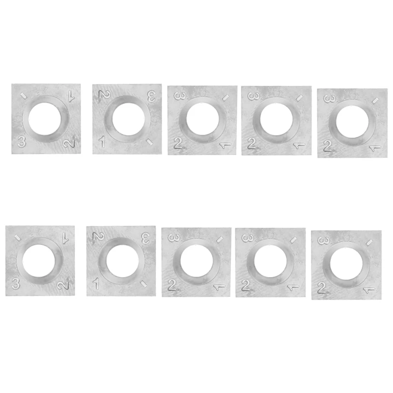 

10Pcs Wood Turning Carbide Insert Blades Milling 30 Degree Lathe Chisel Replacement Blade 14X14X2mm