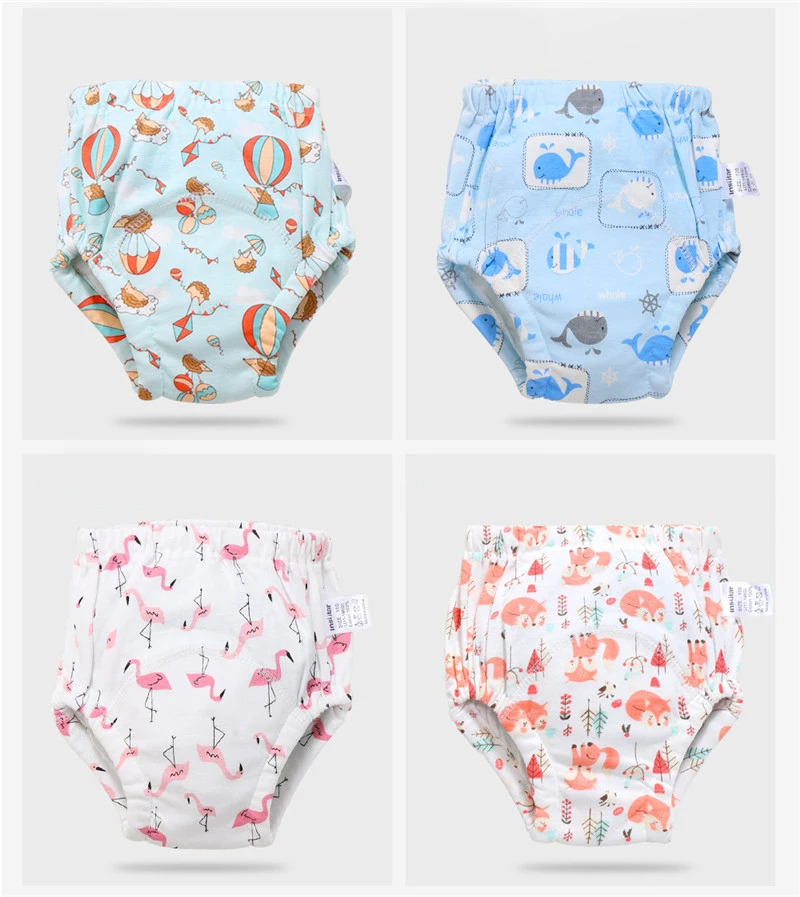 Моющиеся детские подгузники 5 шт. экологически чистые тканевые