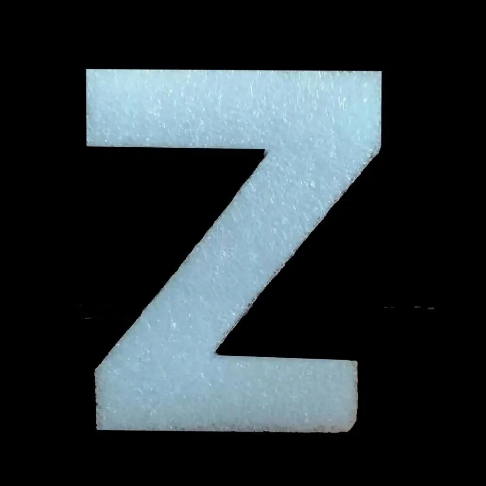 WHITE Z Креативные 30 см большие пенопластовые буквы слова DIY белая губка A-Z 26 слов Искусство ремесло ювелирные изделия дисплей инструмент Алфавит имя письмо комбайн - Цвет: WHITE Z