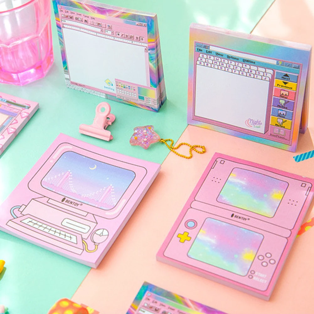 50 листов блокнот для записей компьютерных игр милый кавайный самоклеящийся